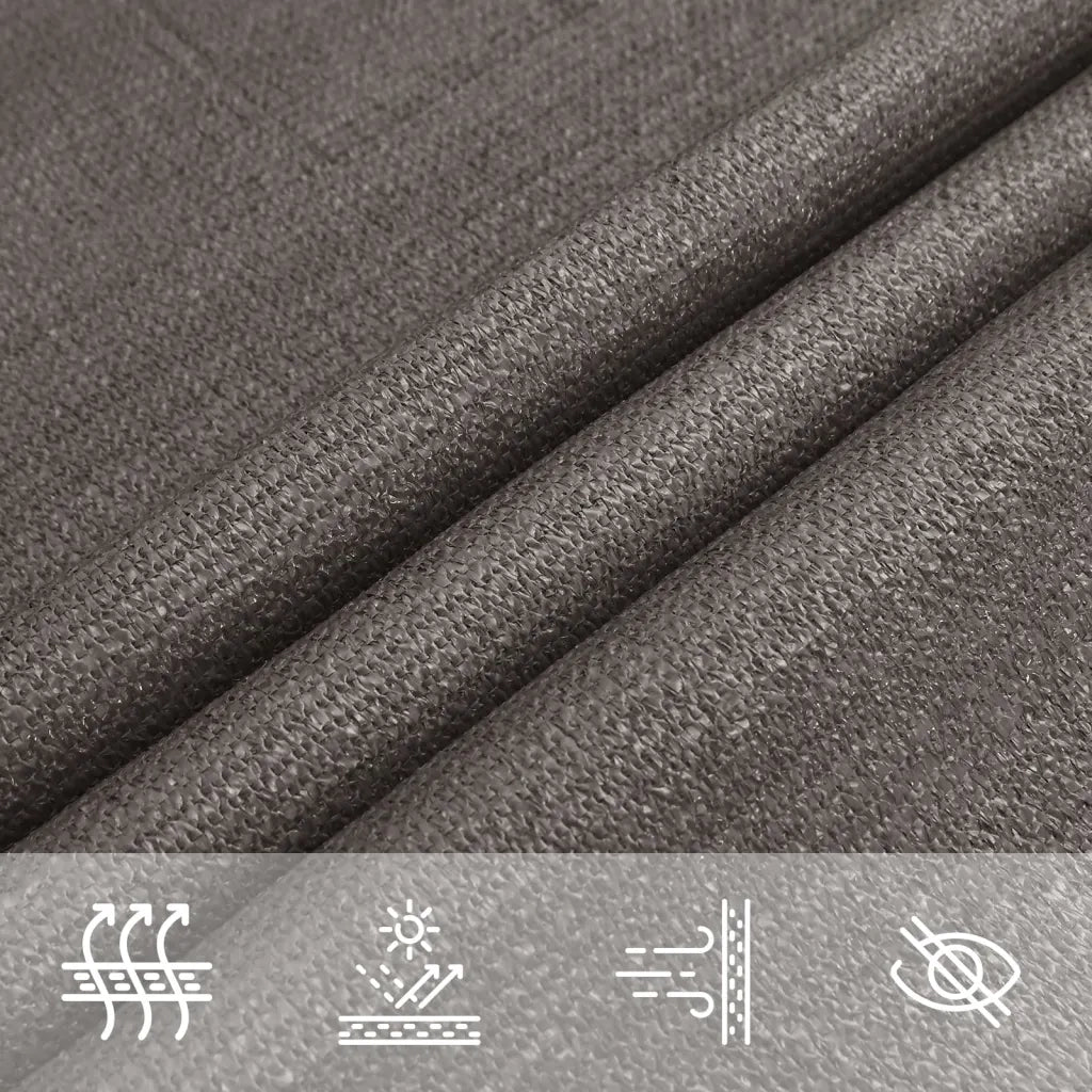 Vela Parasole | Telo Ombra | Vela da ombra 160 g/m2 Antracite 4x4x5,8 m in HDPE