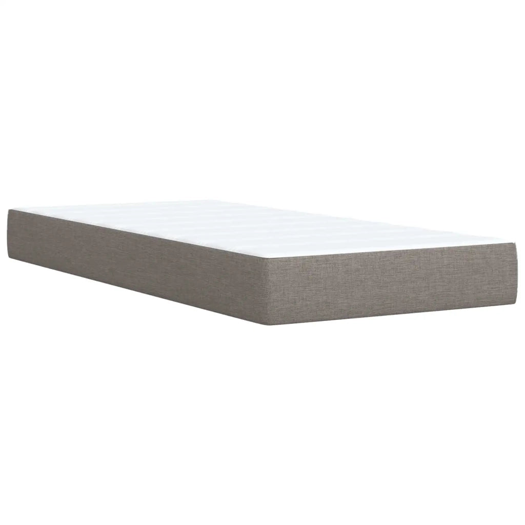 Letto Ottomano con Materasso e LED Tortora 160 x 200 cm Tessuto 3457249