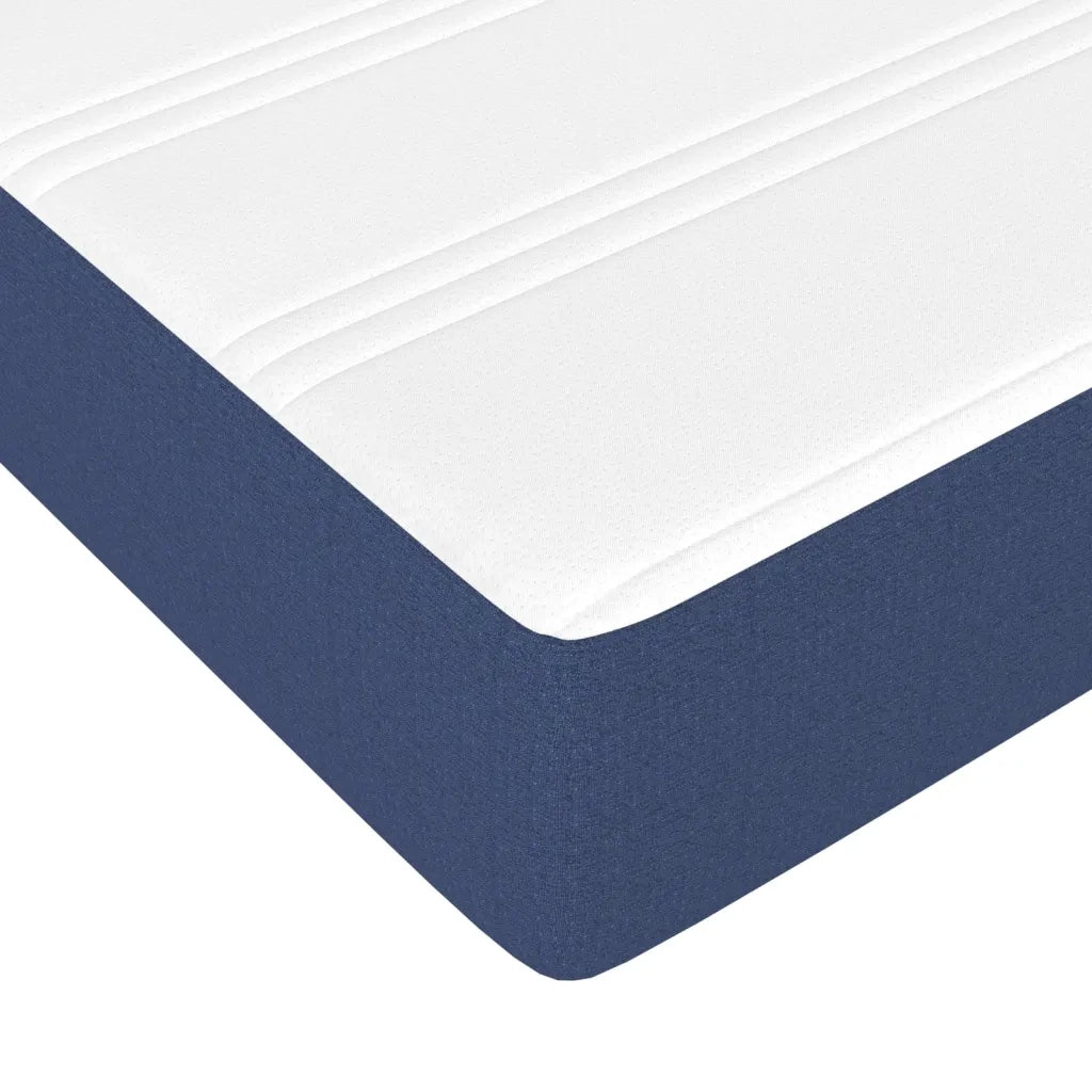 Materasso a Molle-Materasso per letto Blu 140x190x20 cm in Tessuto