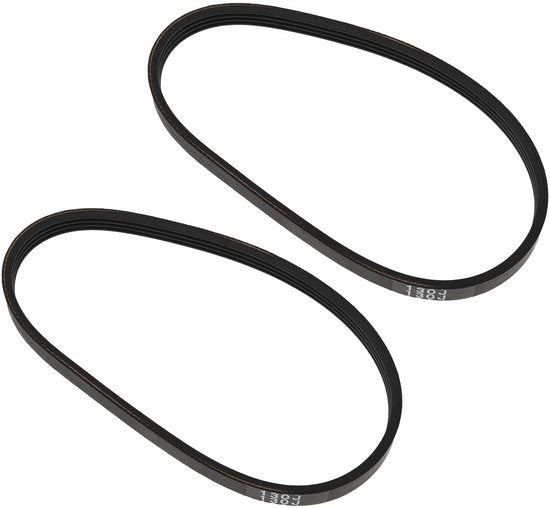 Cinture di pulizia per spazzole 330 mm - Cinghie di trasmissione sostitutive - Gomma - 2 pezzi - Compatibile con Rikon 10-305 - Prestazioni migliorate