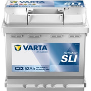 BATTERIA AUTO VARTA BLUE C22 52AH   470A