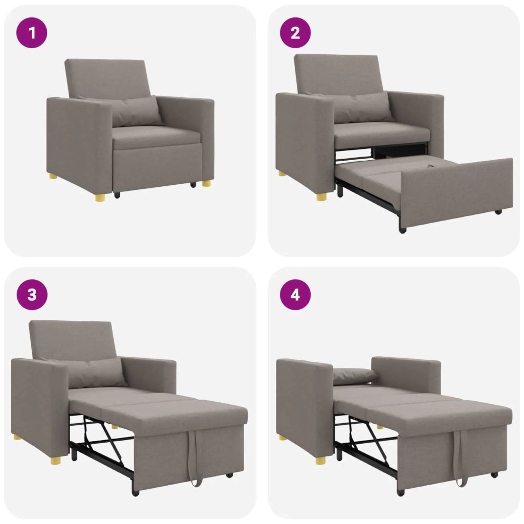 Divano letto estraibile singolo Talpa 90 x 165 x 87 cm Tessuto 42002690