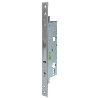 SERRATURA MONTANTE INFILARE 46220 CISA  B.Q INOX F.MM 22 F.SAGOM M1 TRIPL E.MM 25