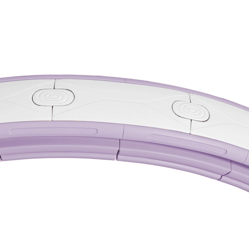 Hula hoop adulto 76-113 cm plastica viola con palla pesata e contatore digitale