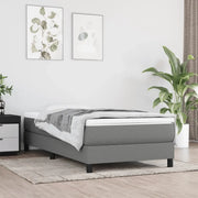 Giroletto a Molle con Materasso Grigio Scuro 80x200 cm Tessuto 3144030