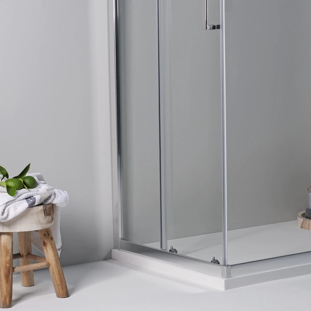 BOX DOCCIA ELITE ANGOLARE 70x80 CM SCORREVOLE TRASPARENTE