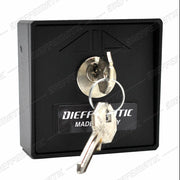 SELETTORE START CON CHIAVE E CILINDRO ALLUMINIO COMPATIBILE CON FAAC 198/1 NERO
