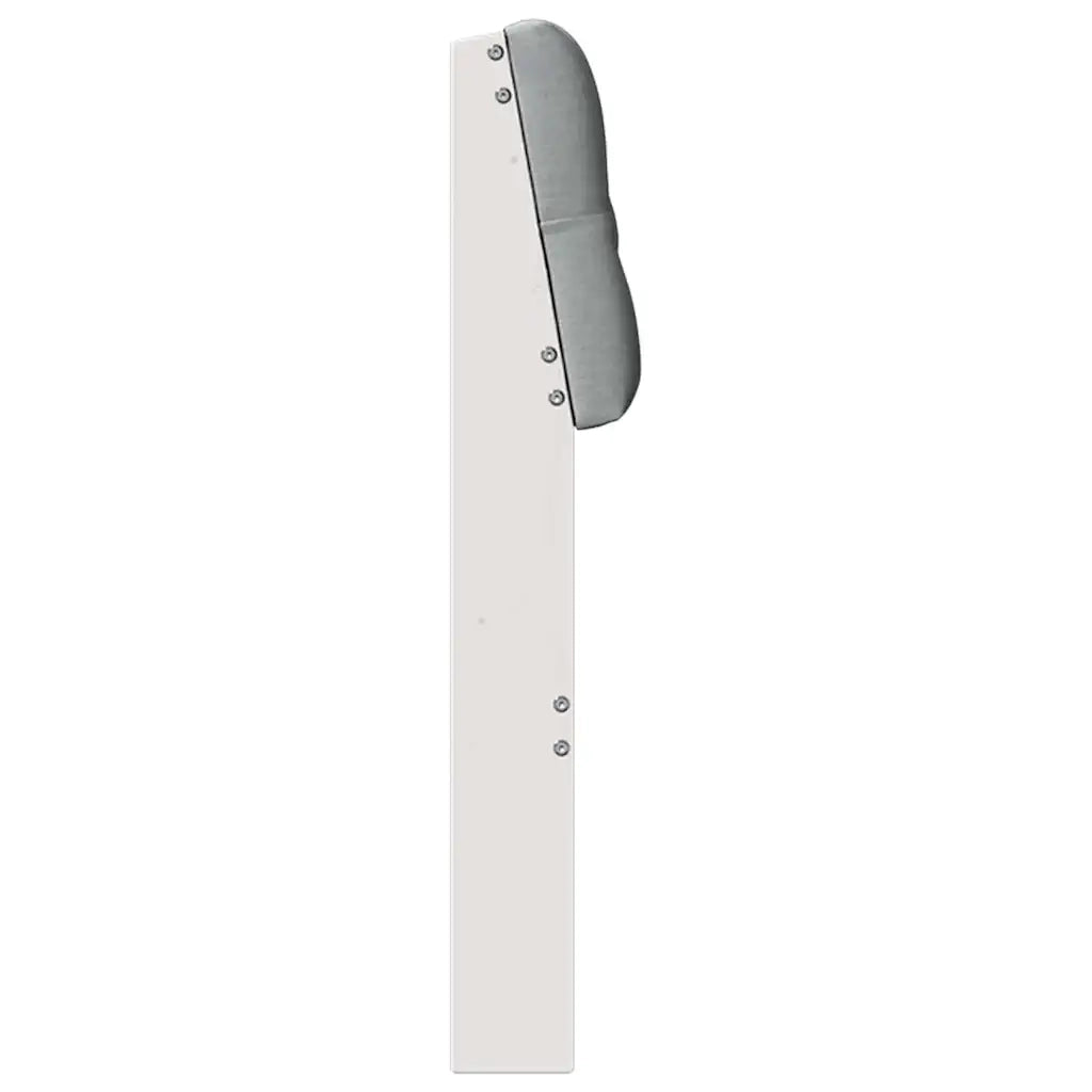 Testiera imbottita Grigio chiaro 140 cm Pino massello 879178