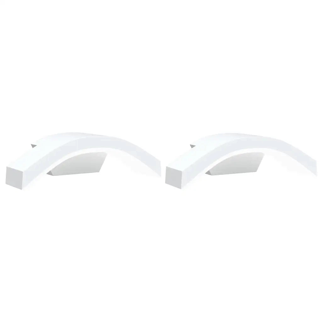 Applique per Esterni con LED 2 pz Bianche Alluminio Pressofuso 4006281
