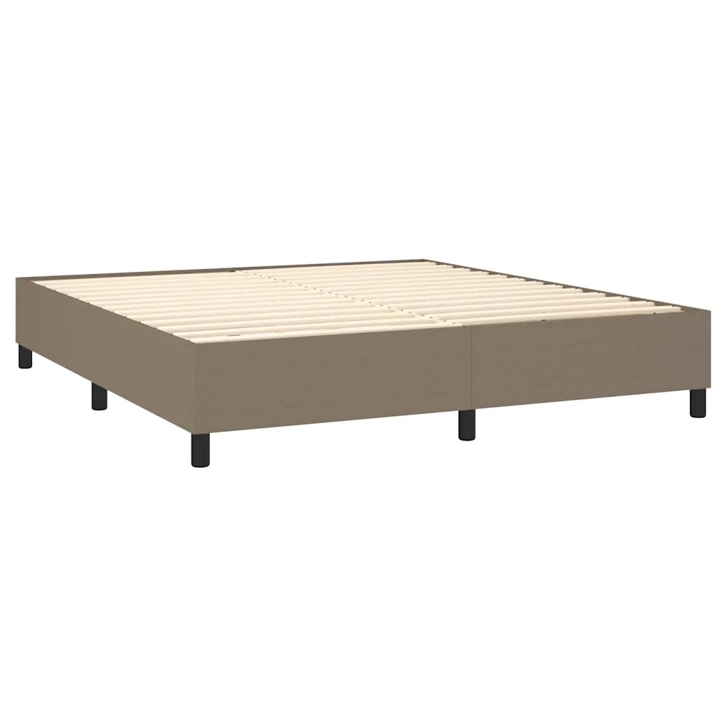 Giroletto a Molle con Materasso Tortora 160x200 cm in Tessuto 3131605