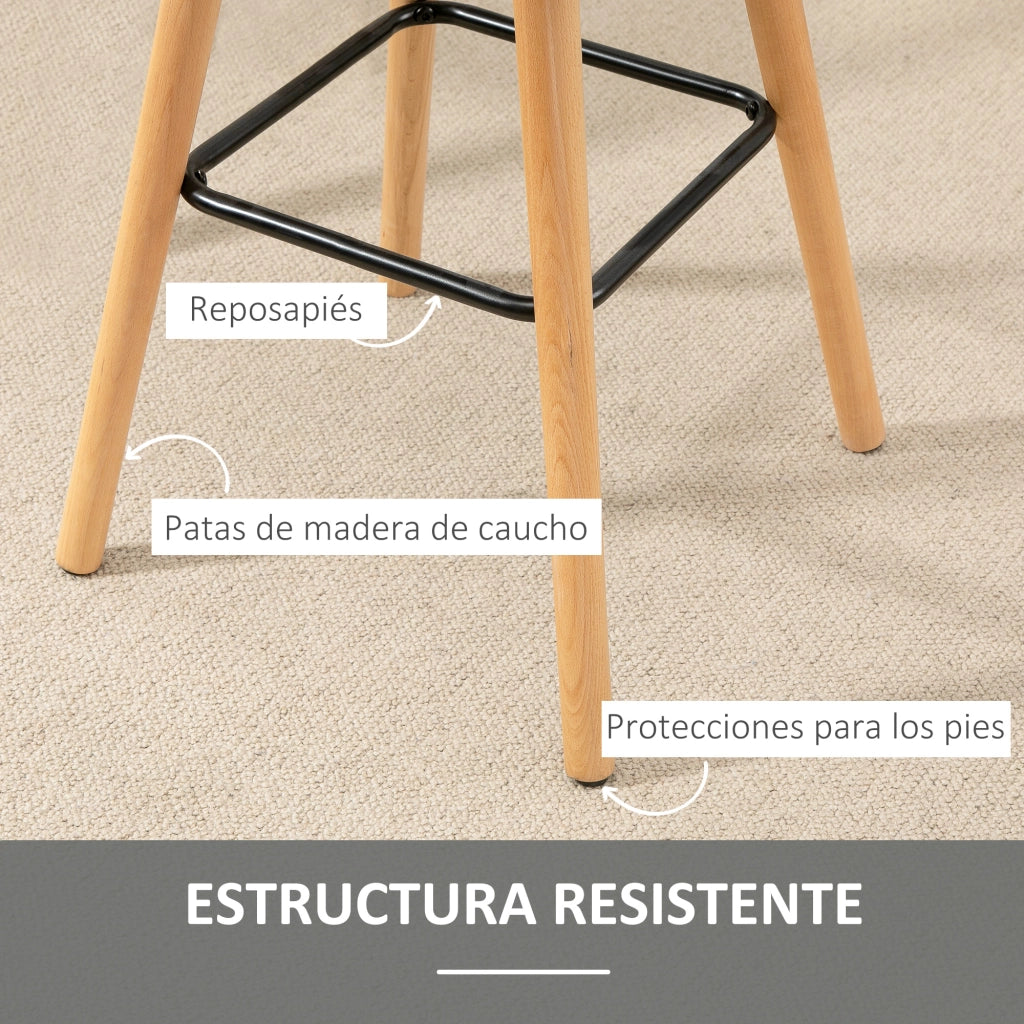 Sgabello da Cucina con Schienale ¨C Minimal ¨C Grigio Legno