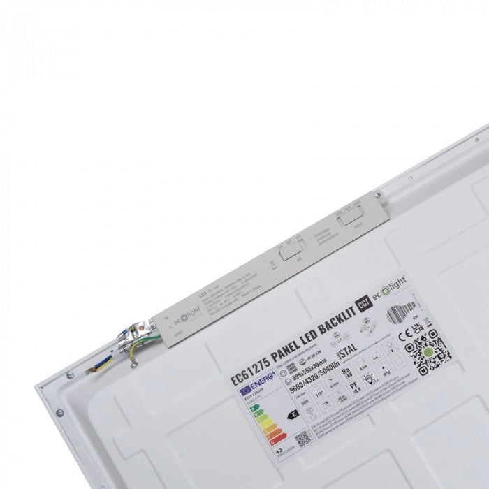 Pannello LED Backlit 595x595 Bianco CCT Ecolight