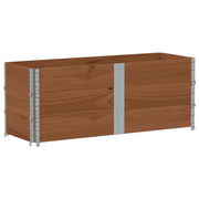 Fioriere | Cassetta per fiori | Poggiapiedi da Giardino Marrone 150x50cm Legno Massello di Pino