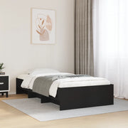 Giroletto-Struttura Letto Nero 100x200 cm in Legno Multistrato 395840