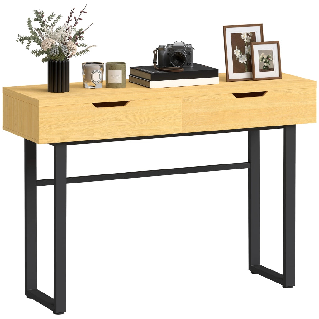 Console ¨C Minimal ¨C metallo, legno, 110 cm