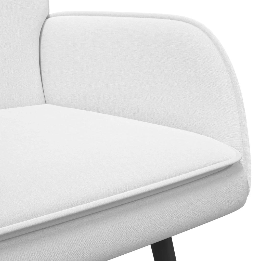 Divano a 2 Posti Bianco 115 x 61 x 87 cm Tessuto 42028911