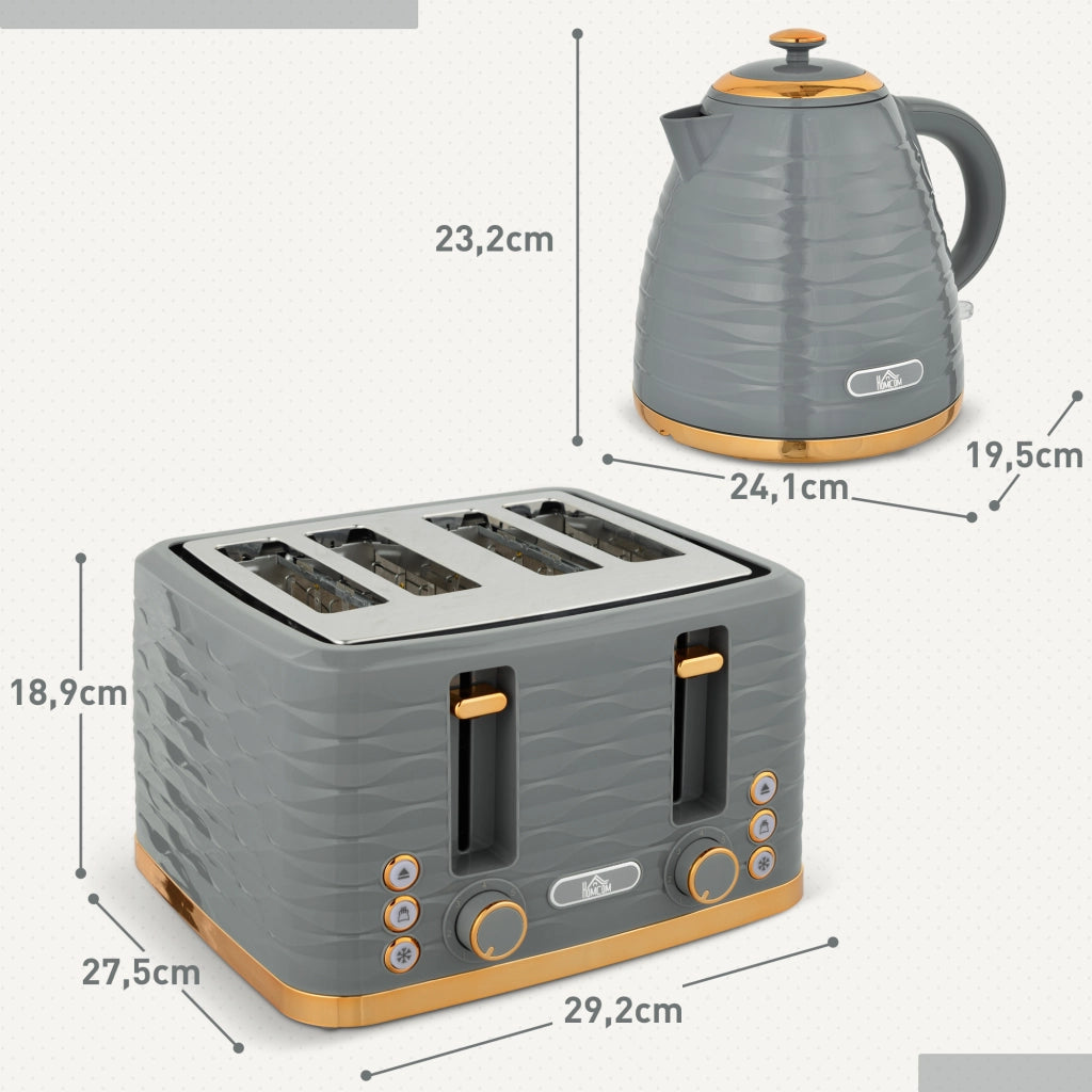 Tostapane e Bollitore 2 in 1 ¨C zephmum ¨C Grigio