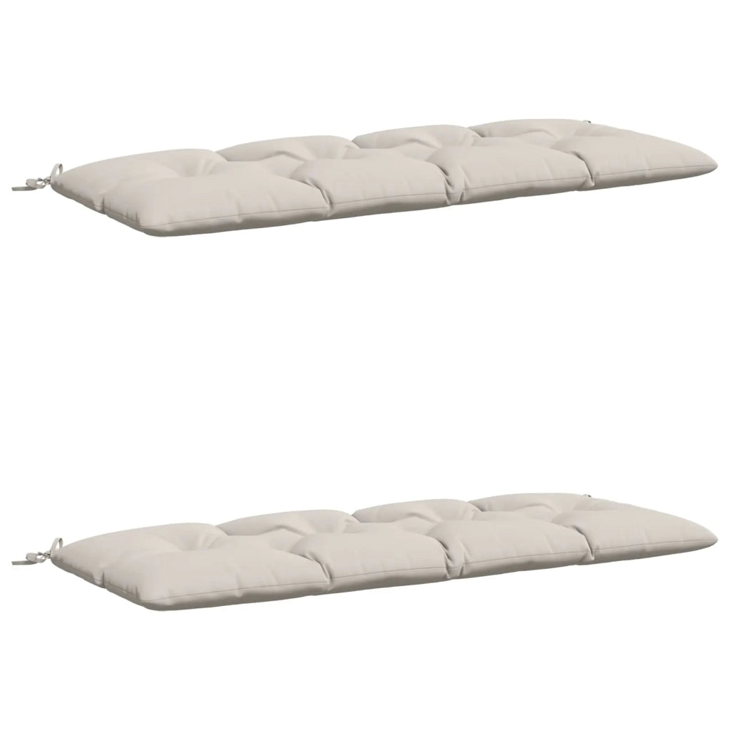 Cuscini per Panchina VIANEN 2 pz 100% Poliestere Bianco 952829