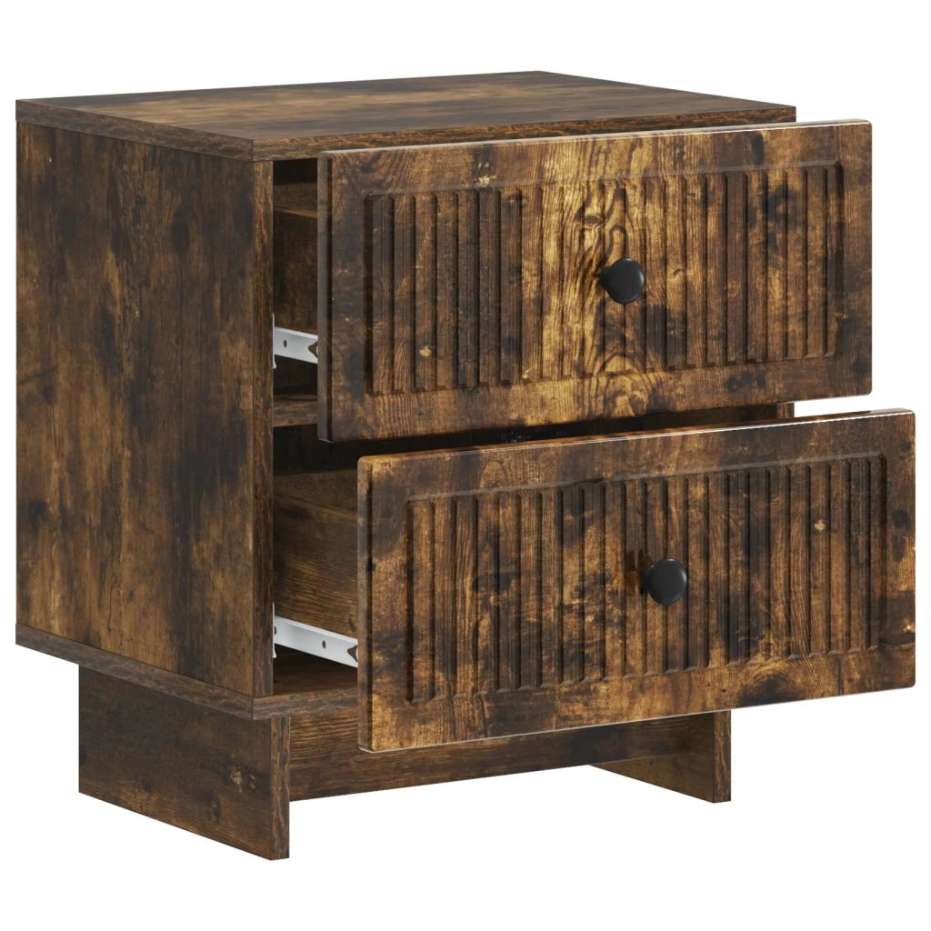 Armadio da Notte con cassetto Rovere Fumo 43 x 34,5 x 47,5 cm 893845