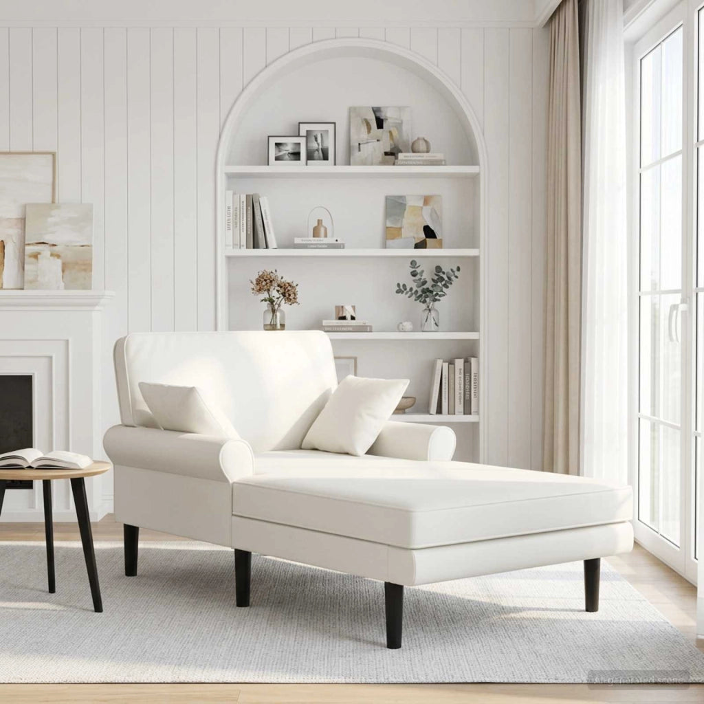Chaise longue Bianco Similpelle 42048101