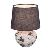 LÚZETE - LAMPADA DA TAVOLO CONNIE CERAMICA GRIGIA E14 18 CM
