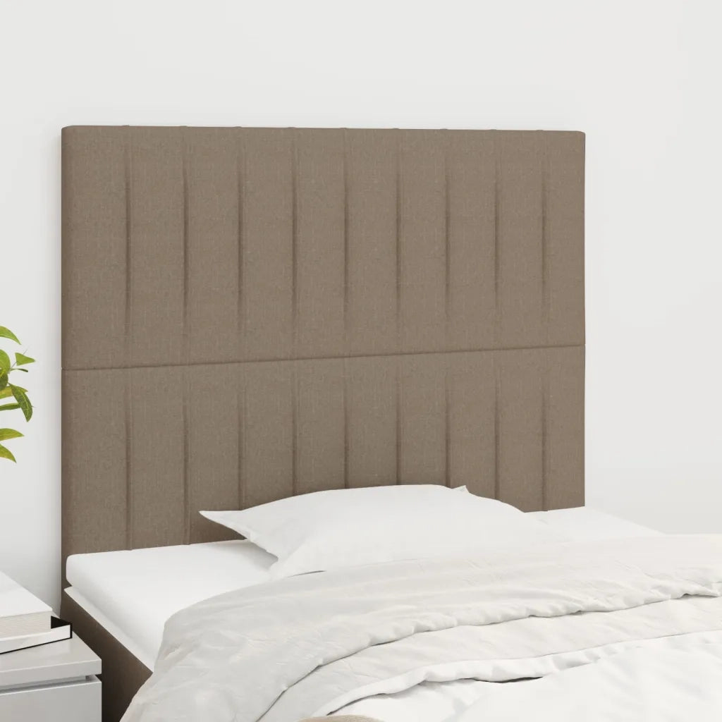 Testiera | Testata per letto Tortora 80x5x118/128 cm Tessuto