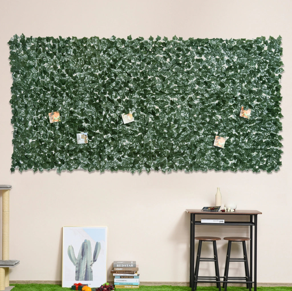 Siepe artificiale 300x150 cm verde scuro in PE, schermatura per esterni