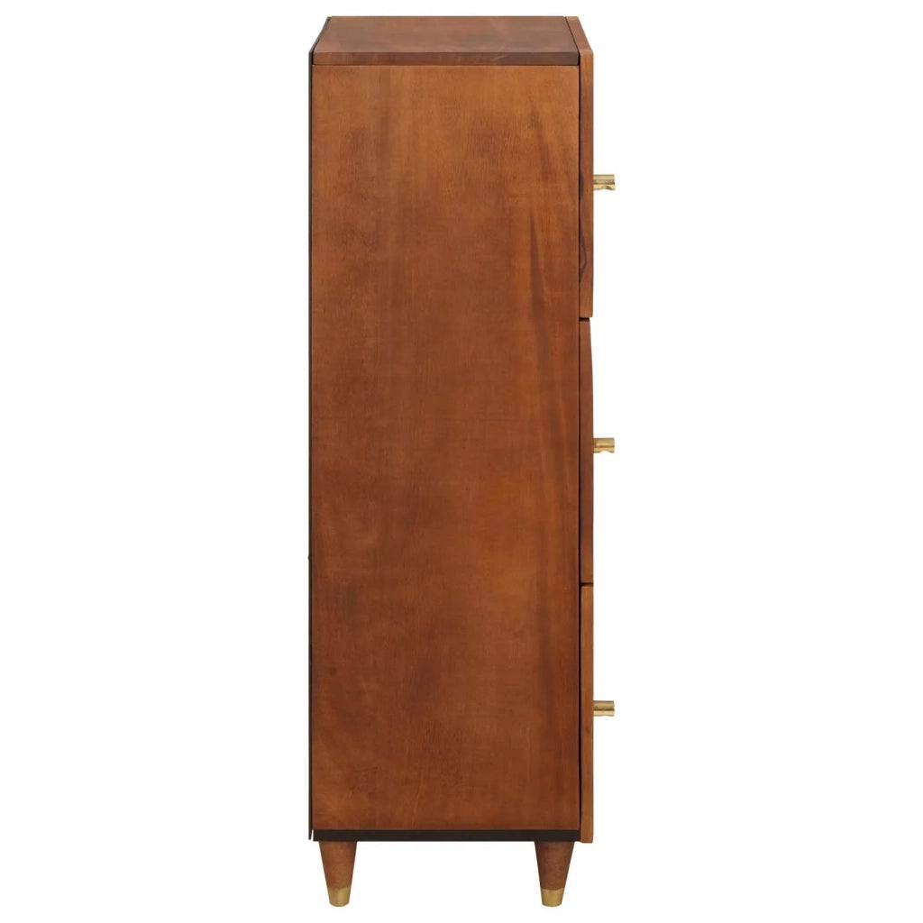 Mobile alto Marrone 40 x 33,5 x 110 cm Legno di mango massello 4018909