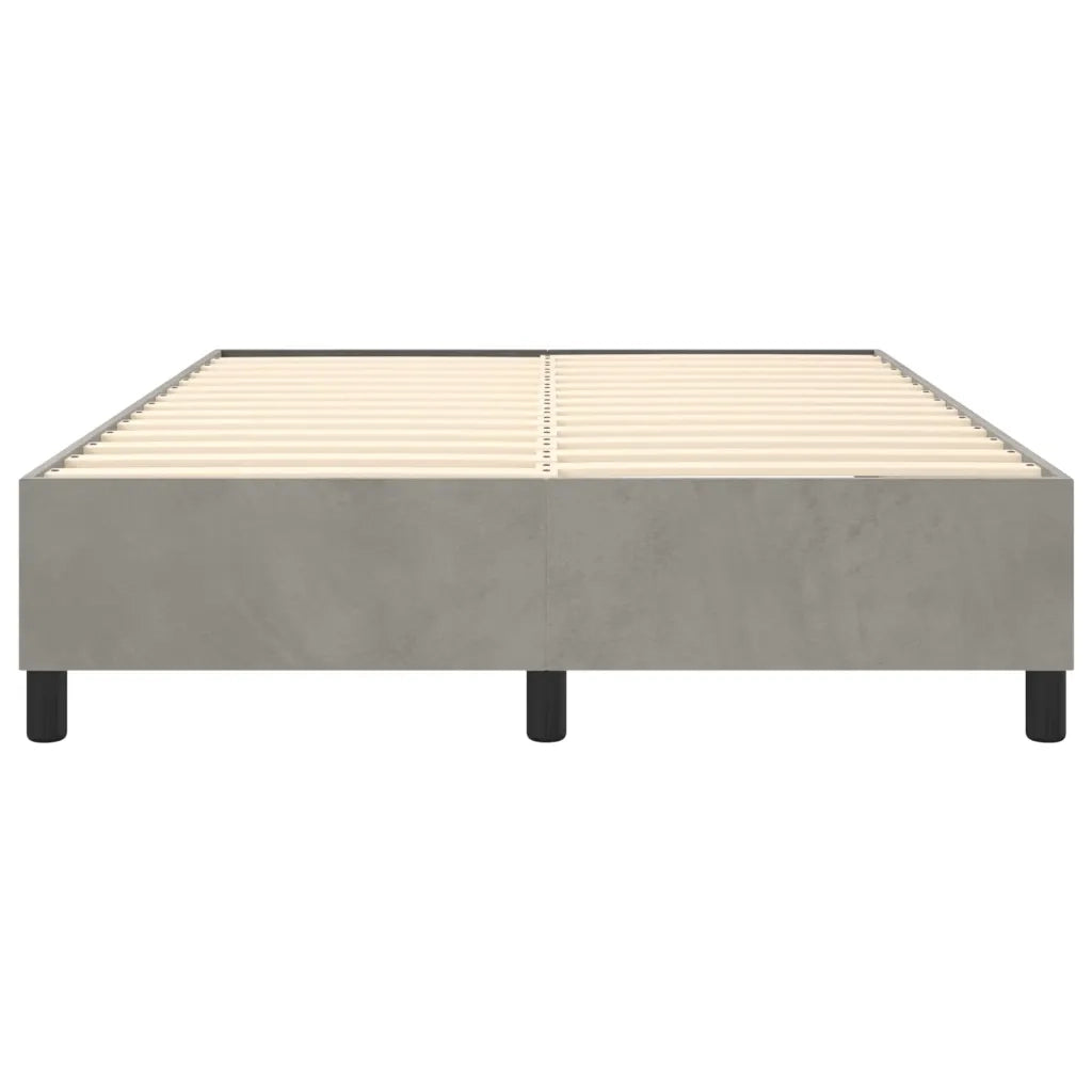 Struttura Letto a Rete a Molle Grigio Chiaro 140x200 cm Velluto
