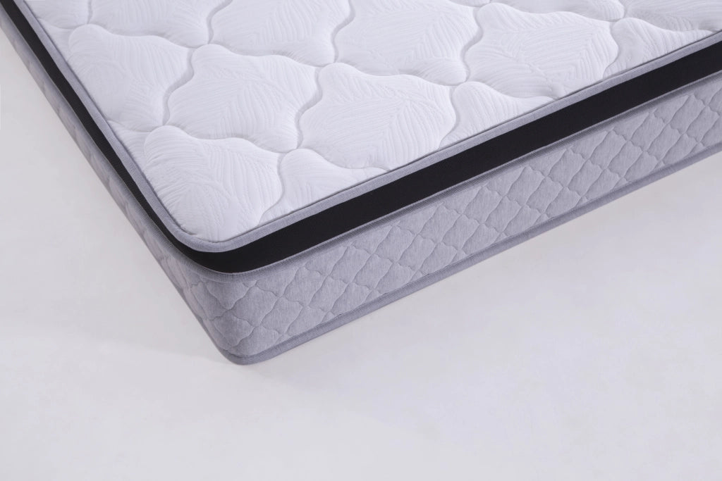 Materasso a molle bianco altezza 25 cm elastico ergonomico arrotolato per tutte le posizioni di riposo