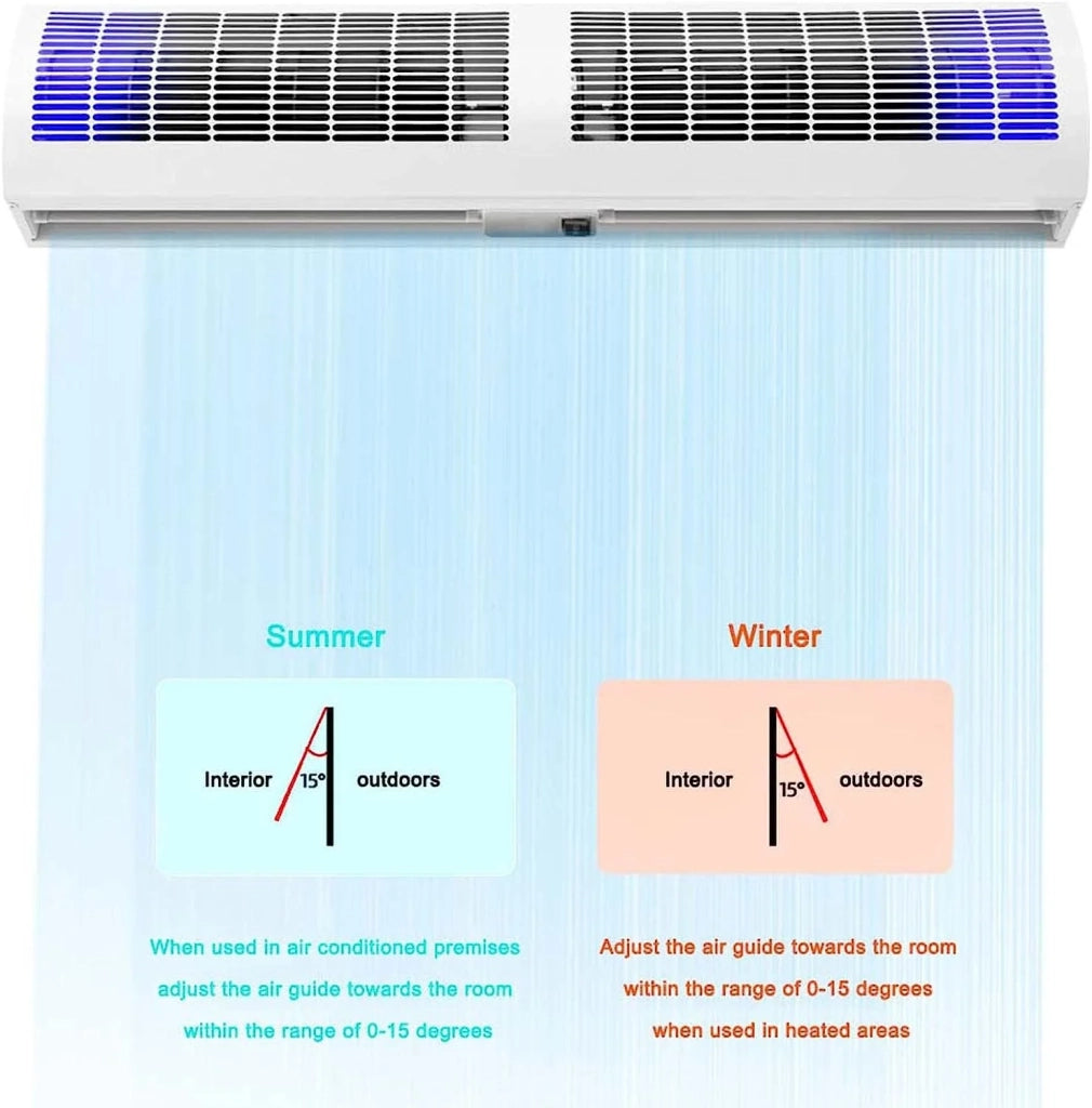 Barriera d'aria 150 cm con telecomando ZENITH  100W