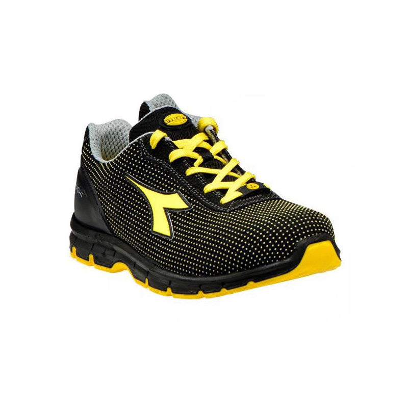 Scarpe Run Atom Nero/Giallo Basse 37 S3 Diadora