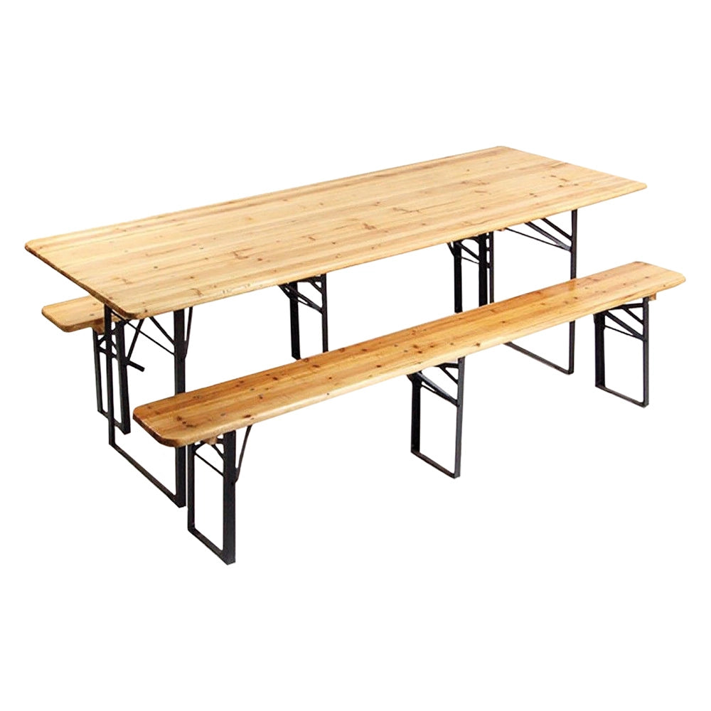 Set birreria 220x80 h76 cm con panche