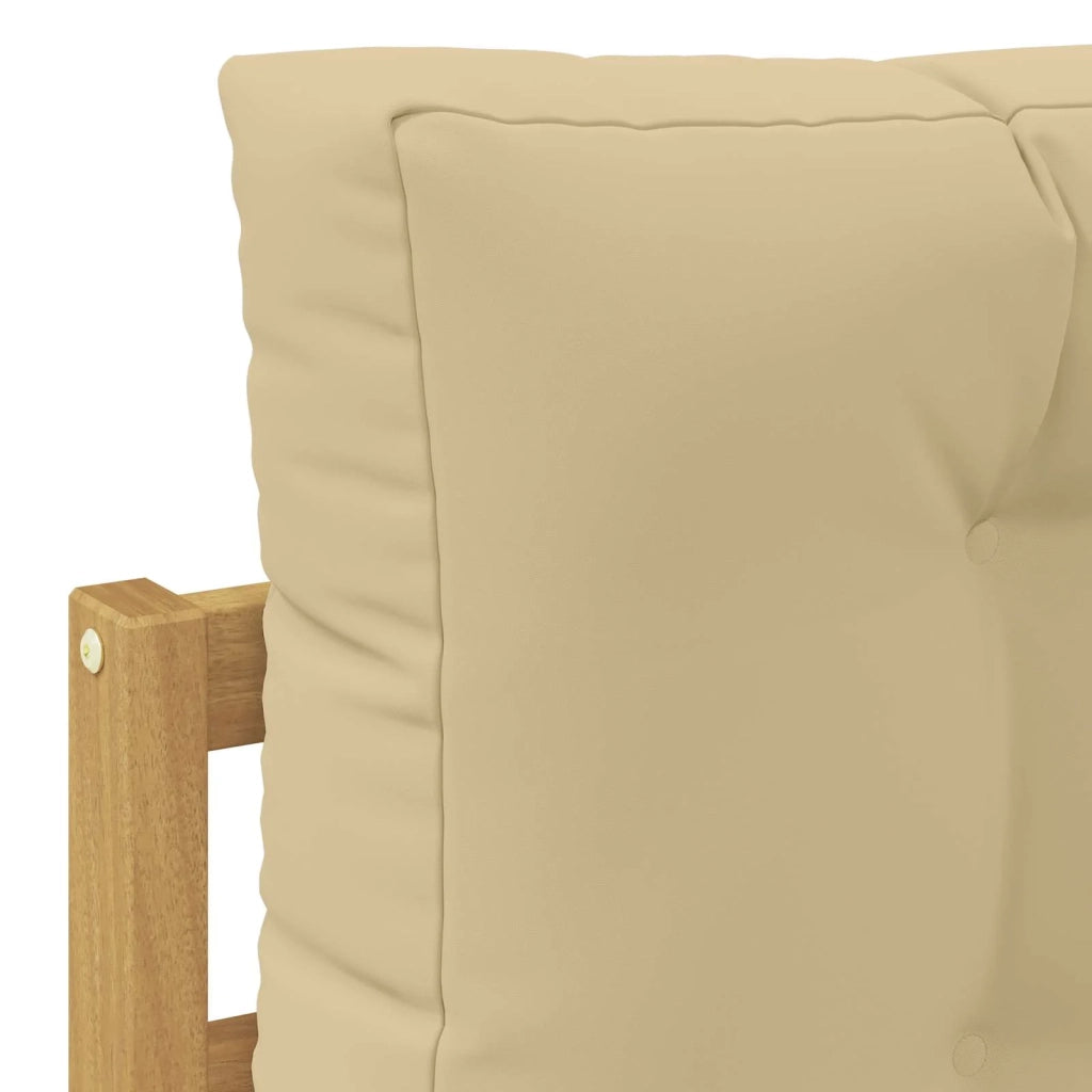 Divano da esterno Poliestere Bianco e beige 3439150