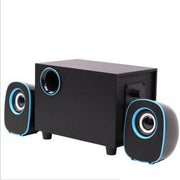 Trade Shop - Casse Audio 2.1 Usb Speaker Musica Per Pc Mp3 Tv Aux Desktop Computer Notebook Ft-h3 -