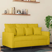 Divano a 2 Posti giallo 120 cm in Velluto 359299