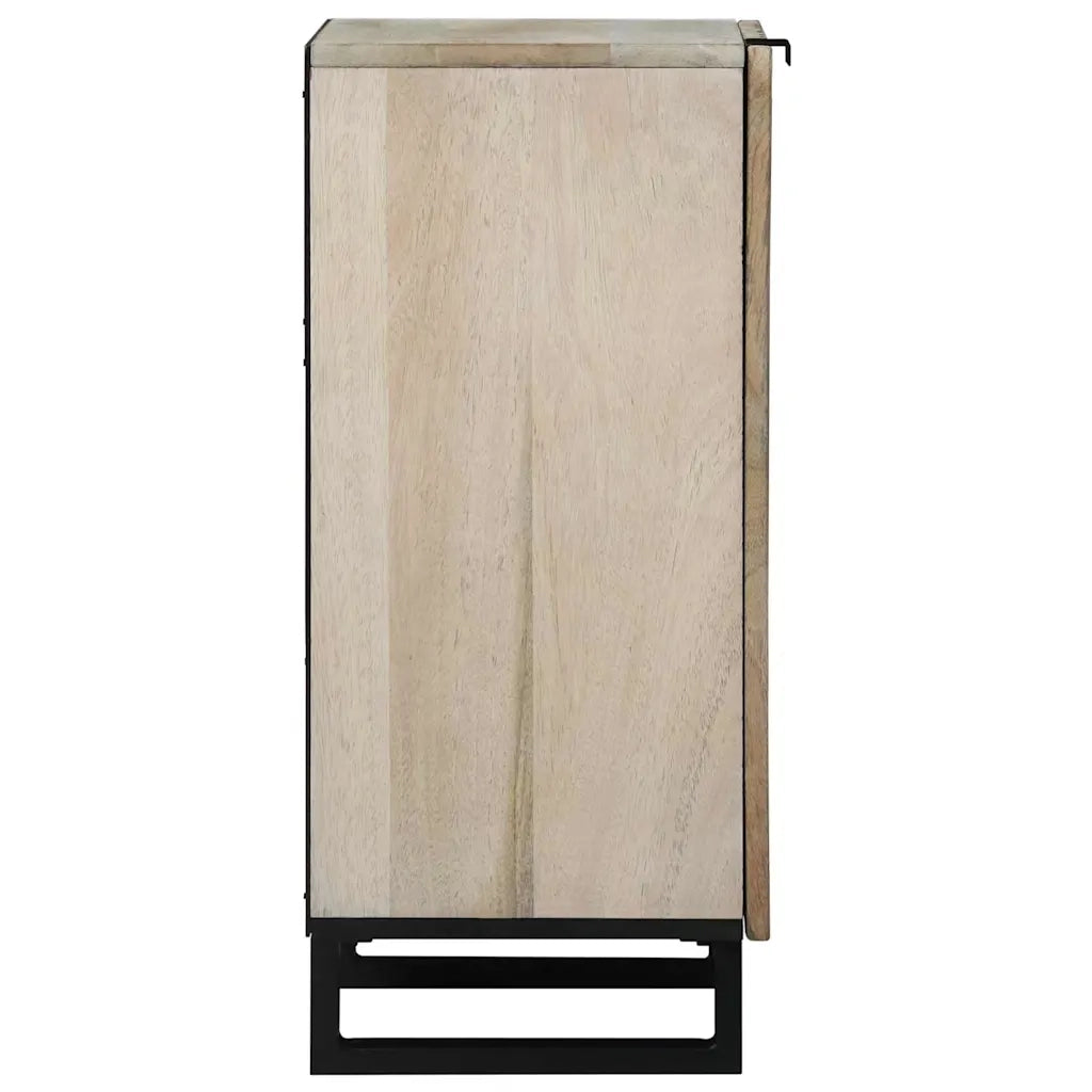 Sideboard Bianco 40 x 33 x 75 cm legno massello di mango 4017996