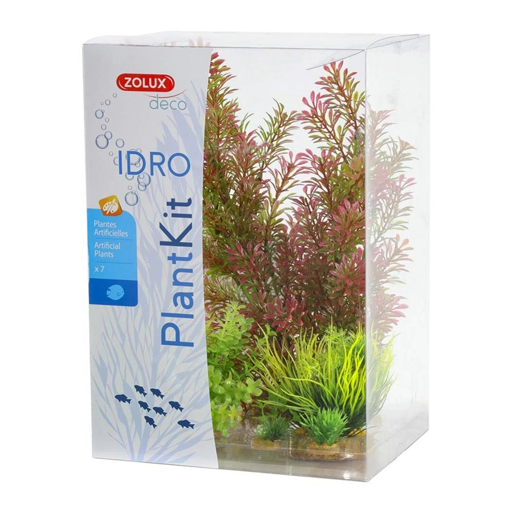 Zolux Deco Plantkit Idro mod.1 - set di 7 piante sintetiche