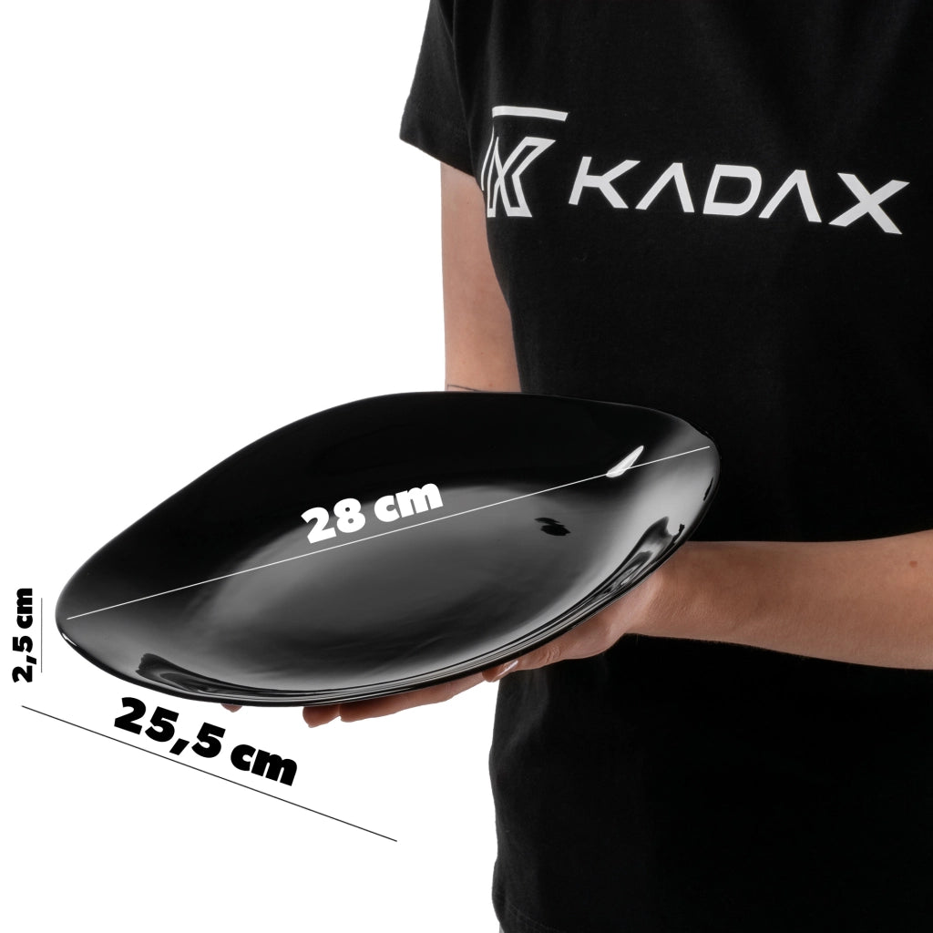 Set di 12 piatti KADAX neri