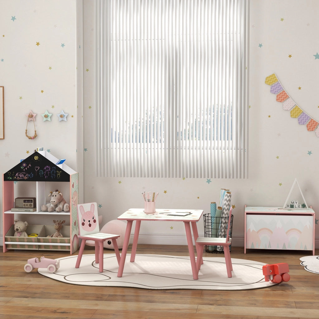 Libreria Portagiochi per Bambini con Ripiani e Cassetti ¨C Minimal ¨C Rosa