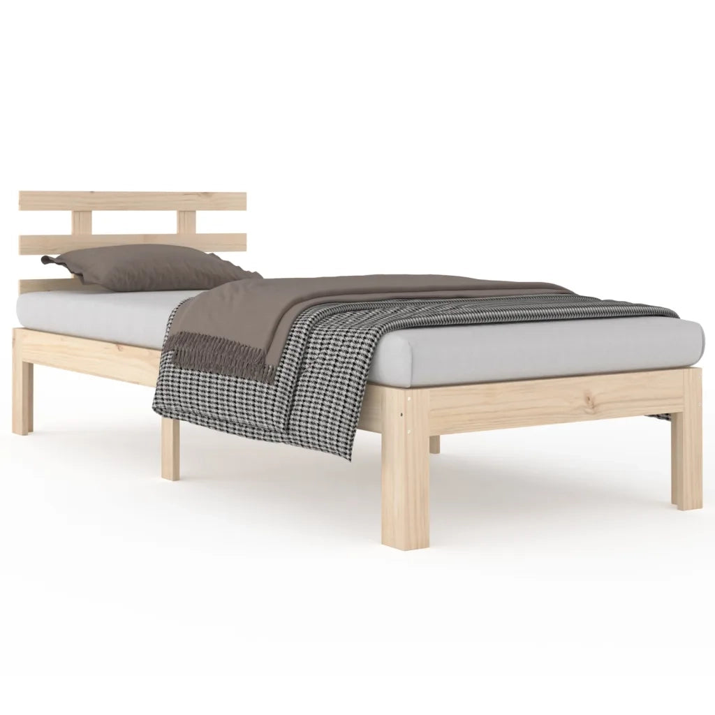 Giroletto-Struttura Letto in Legno Massello 75x190 cm Small Single 352319