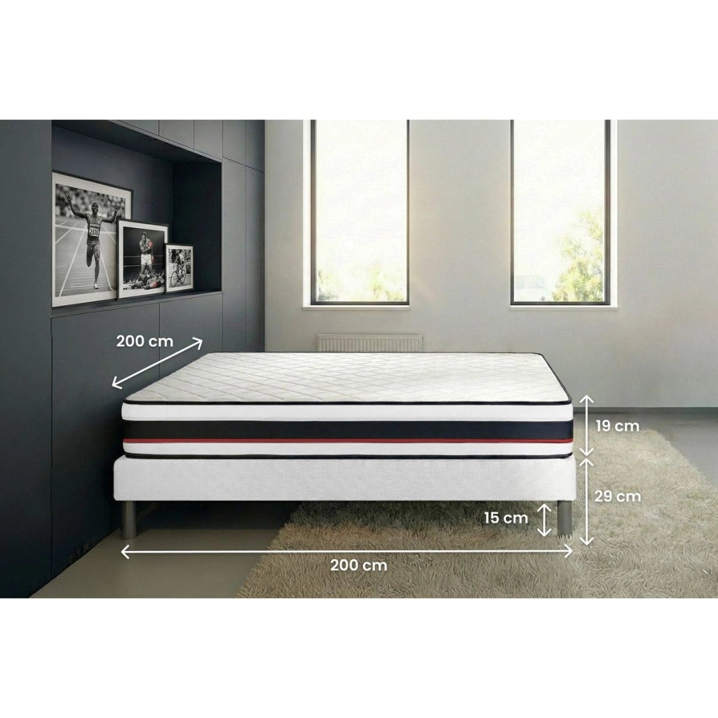 Set materasso e base 200x200 cm - Form
