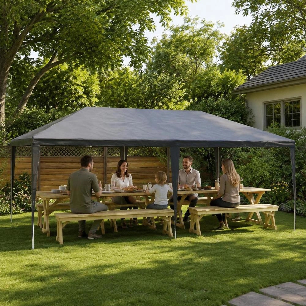 Professional Party Tent 4x6 M Anthracite 90 G/square Meter