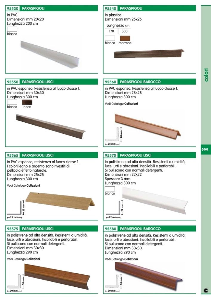 10pz paraspigolo 30x30 polist liscio 290 cm argento cod:ferx.4642