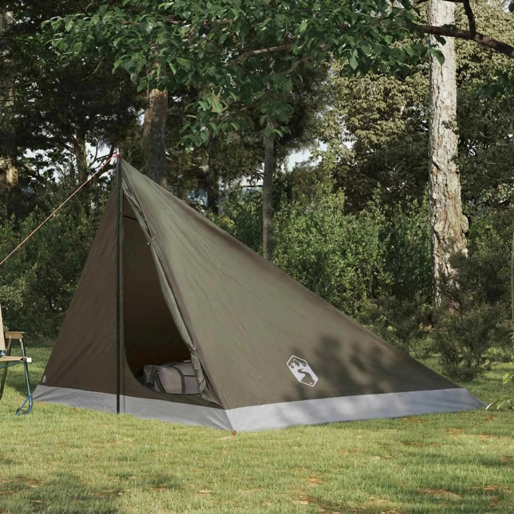 Tenda da backpacking Marrone e Grigio 4 persone