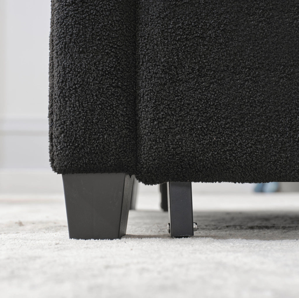 Divano Letto Singolo 3-in-1 con Porta Bicchieri e USB, Poltrona Reclinabile e Letto Estraibile, Ideale per Spazi Ridotti