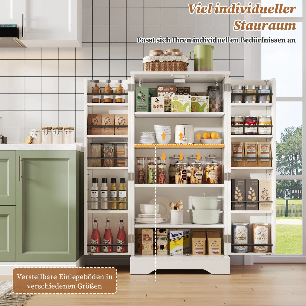 Mobile contenitore alto in MDF bianco con luce LED a sensore