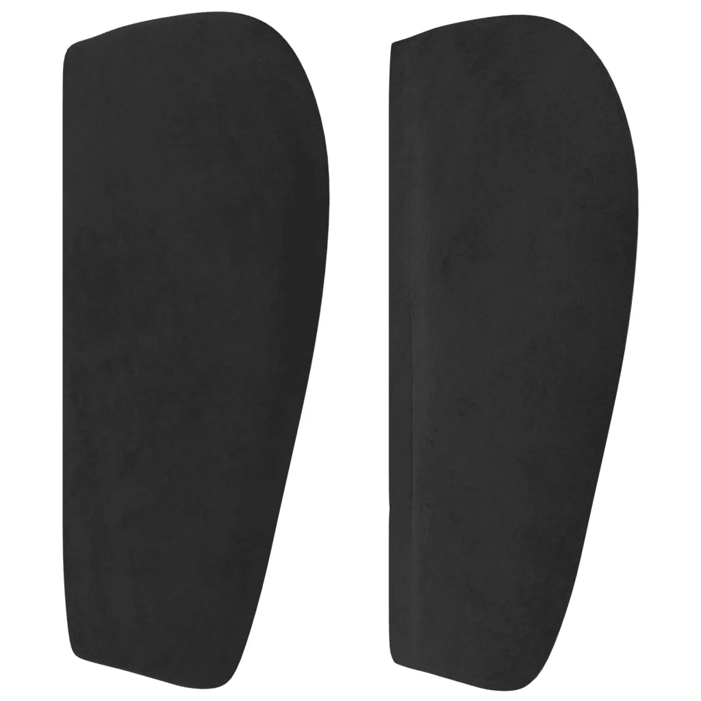 Testiera ad Orecchio Nera 103x23x78/88 cm in Velluto 3117328