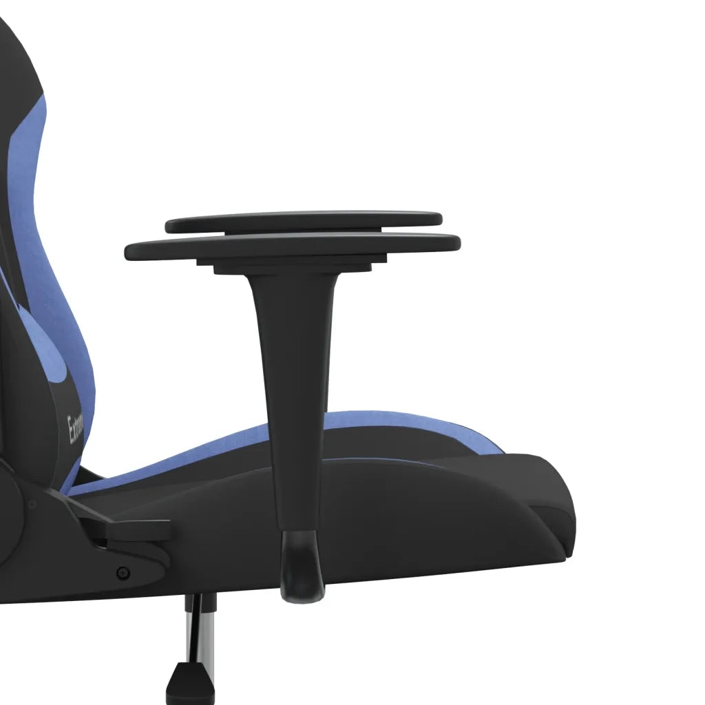Sedia da Gaming | Sedia da e-sports Nero e Blu in Tessuto