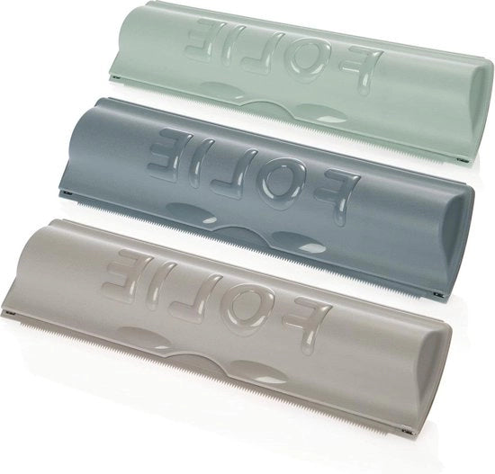 Set di 3 dispenser per carta da forno in alluminio - contenitore per carta da forno - organizzatore multifunzionale per la cucina - 3 pezzi - colore vivace